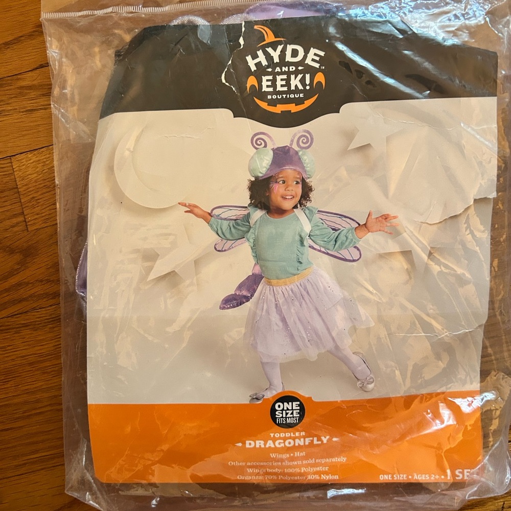 Spirit Toddler Dragonfly Costume - Purple and White